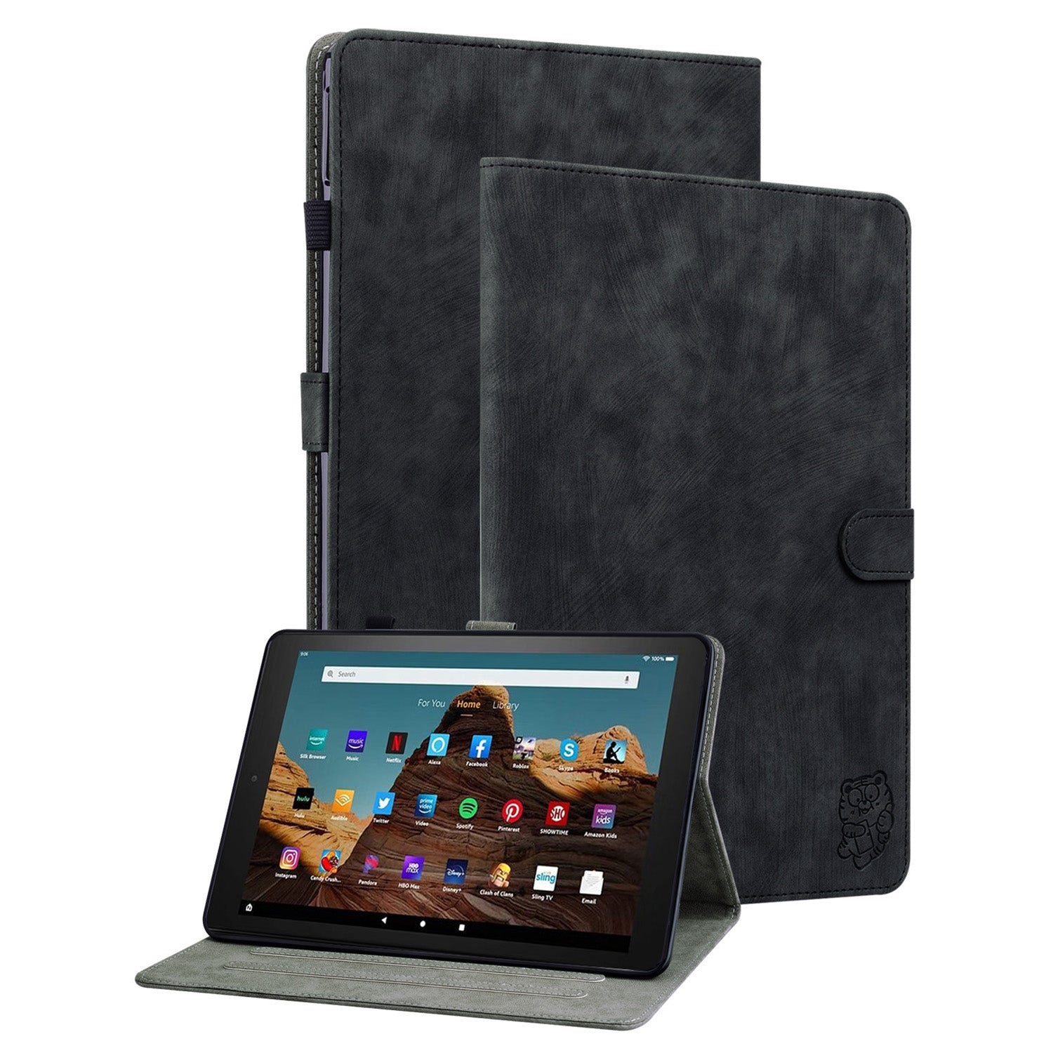 For Amazon Fire HD 10 (2023) Case Leather Tablet Cover with Card Slots Stand For Amazon Fire HD 10 (2023) Case Leather Tablet Cover with Card Slots Stand